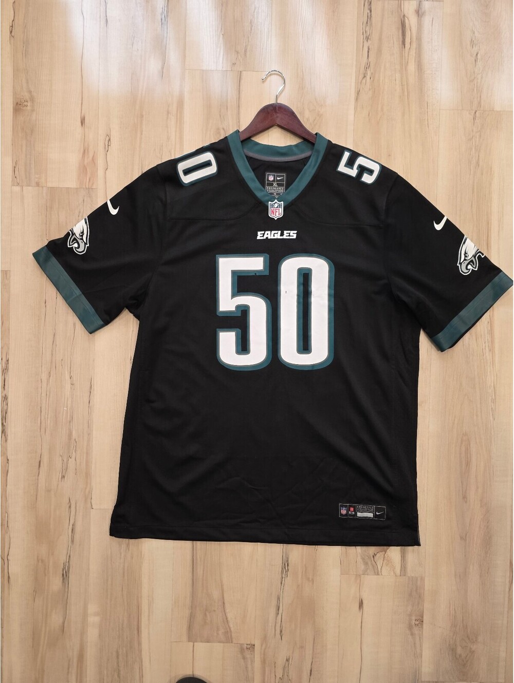 Nike Philadelphia Eagles #50 Phillips NFL Football Jersey XL Black